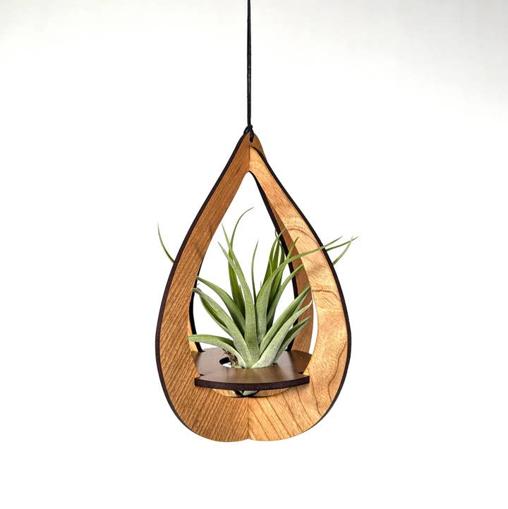 Savvie Studio - Wholesale Hanging Planter - Air Plant Hanger Teardrop Cherry