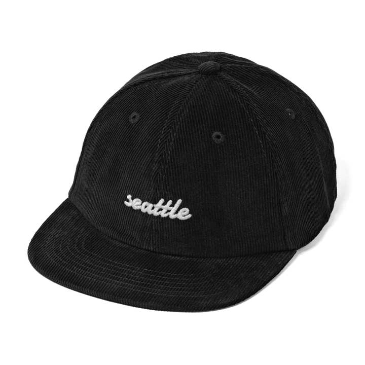 Seattle, WA Embroidered Corduroy Snapback Hat for wholesale by The Hungry Sloth