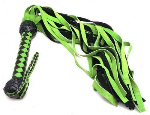 Fitch&Co - Wholesale Sex Toy - Flogger - Leather Handmade 36 Tail Flogger with Suede Tails0