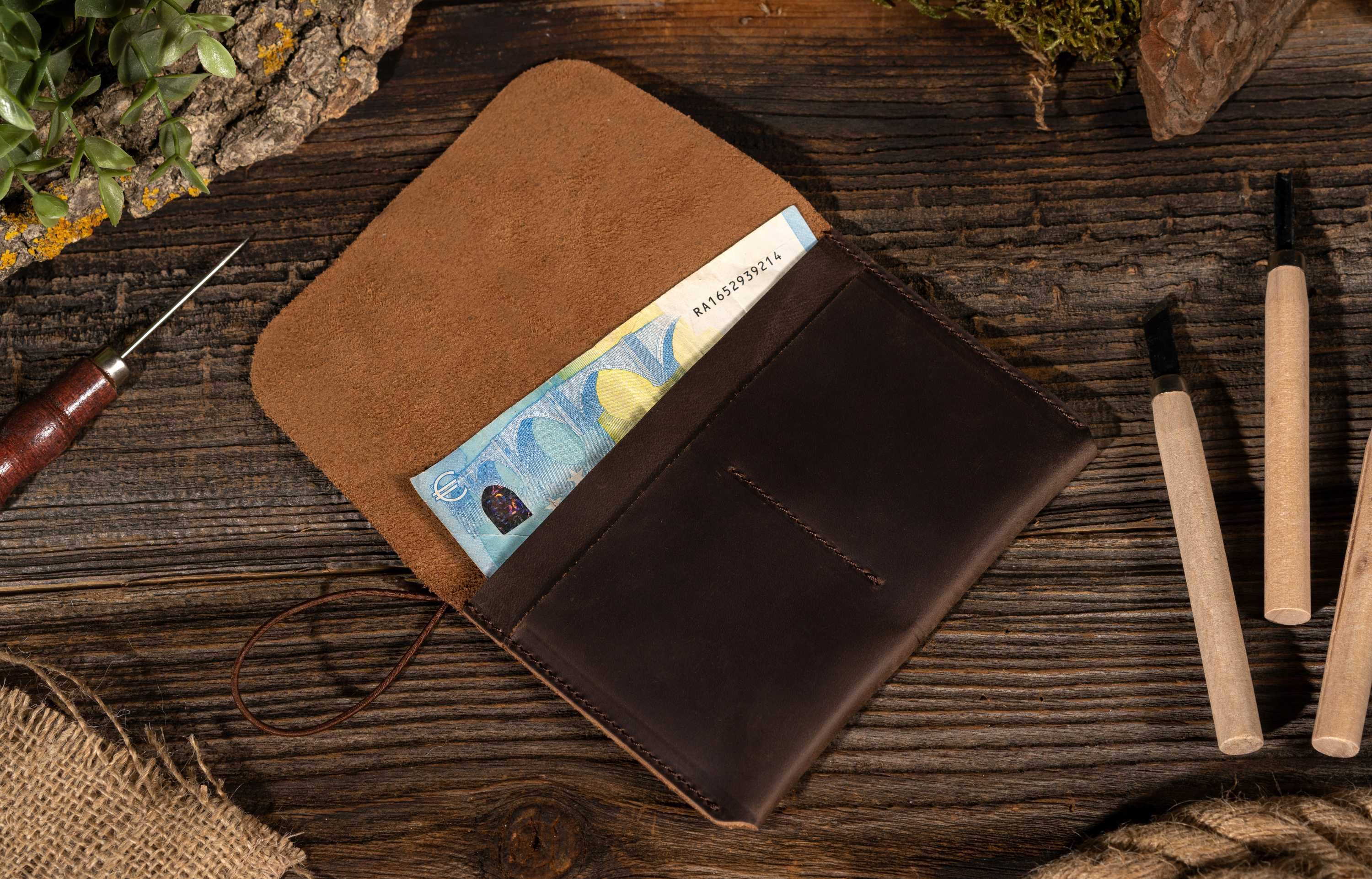 American Leather Goods - Wholesale Passport Case - Unisex - Passport Cover, Genuine Leather Passport Holder With Strap10