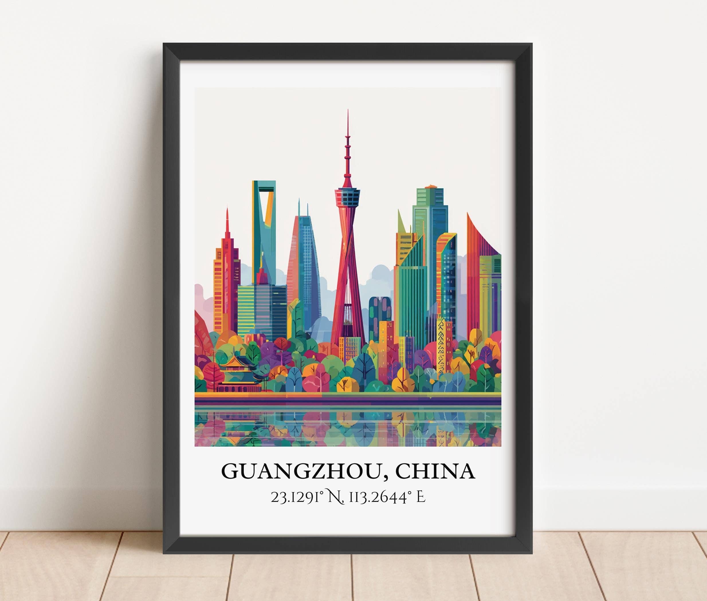 Premium Travel Art – Engroshandel Kunsttryk – Guangzhou Kunst, Guangzhou Retro Rejsekunst, Guangzhou Hjemmedekoration, Guangzhou Kina Gave, Kina Rejsekunst, Rejseprint, Indflytningsgave5