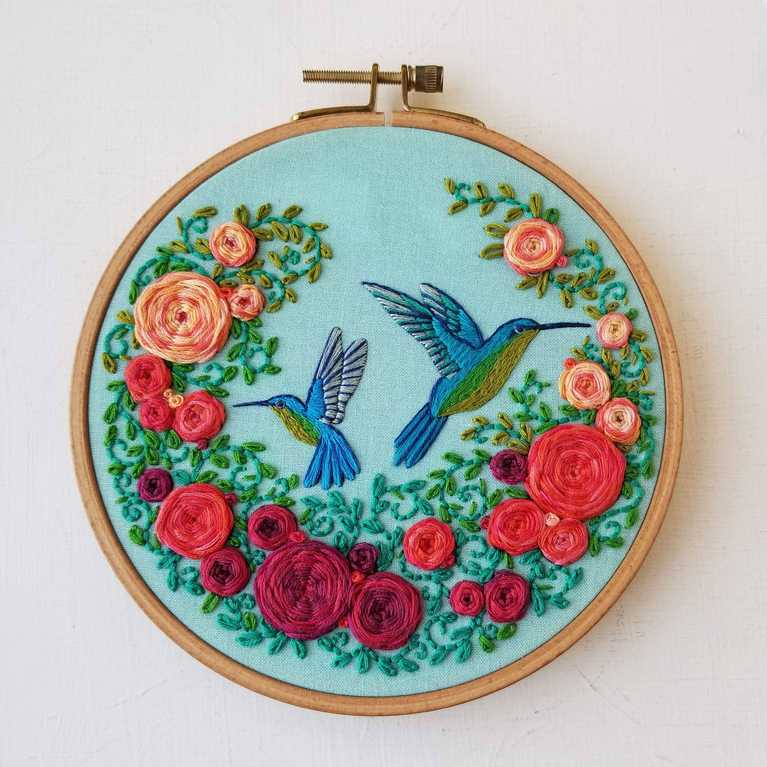 Jessica Long Embroidery - Wholesale Embroidery/Cross Stitch Supplies - Summer Hummingbird Embroidery Kit4