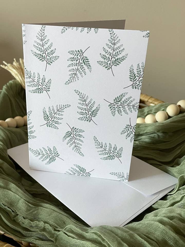 Fernbladmønsterkort for engroshandel hos Daisy & Joy Design