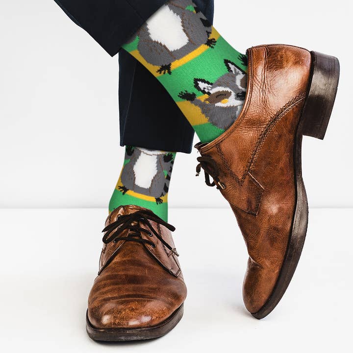 Real Sic - Venta al por mayor Calcetines - Unisex - Calcetines bonitos con diseño de mapache, cómodos, de algodón para hombre y mujer2