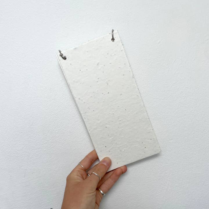 The Flower Girl Studios - Wholesale Notepad - Plantable Seed Paper Notepad List Journal - Strawberry Red2