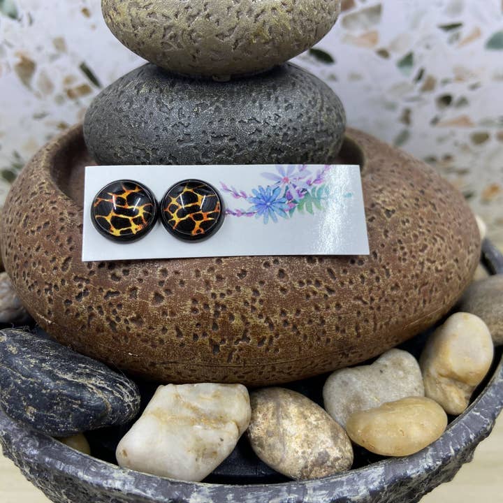 Kleur blok studs voor wholesale door Only Once Originals