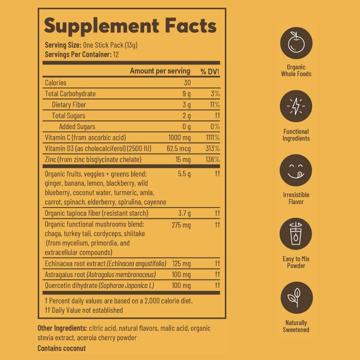Farmana - Wholesale Powdered Health Drink - Immunity + Resilience - Functional Superfood Immune Blend3
