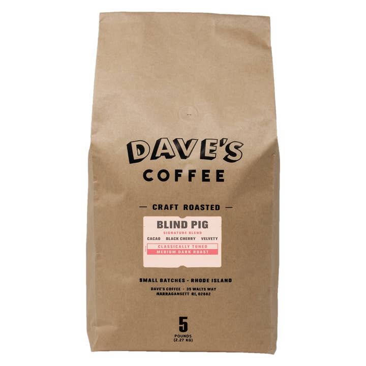 Dave's Coffee Roasters - Wholesale Coffee Beans - House Espresso Coffee 5lb Bulk Bag for Cafés & Restaurants