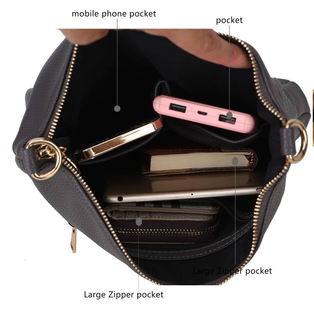 MKF Collection – wholesale Axelremsväska – Dam – Nala Shoulder Handväska Vegan Färgblock Läder Dam by Mia18