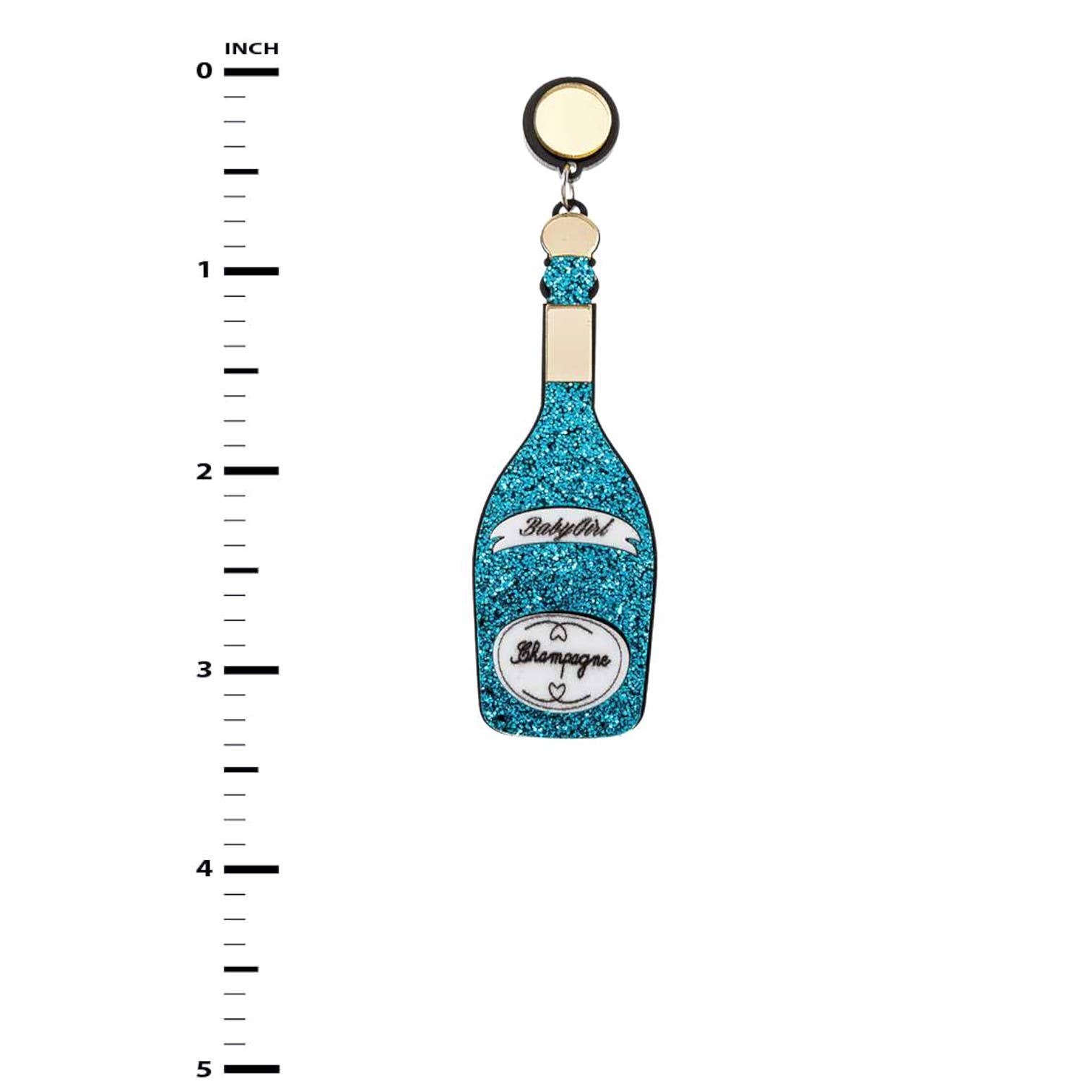 LA Jewelry Plaza – wholesale Hängande örhängen – Champagneflaska ikoniska örhängen2