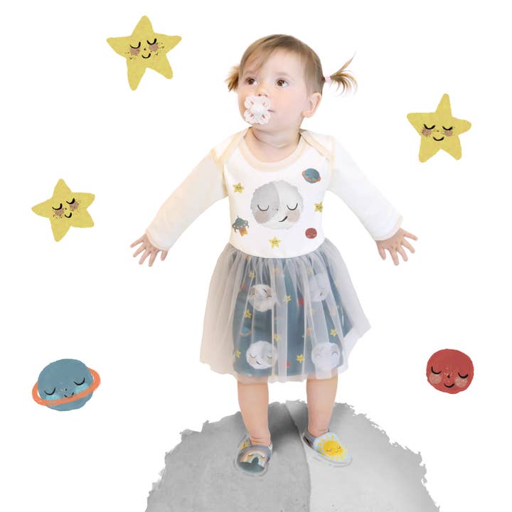 Moon tutu dress: newborn up to 8 years old for wholesale by Olly & Arya