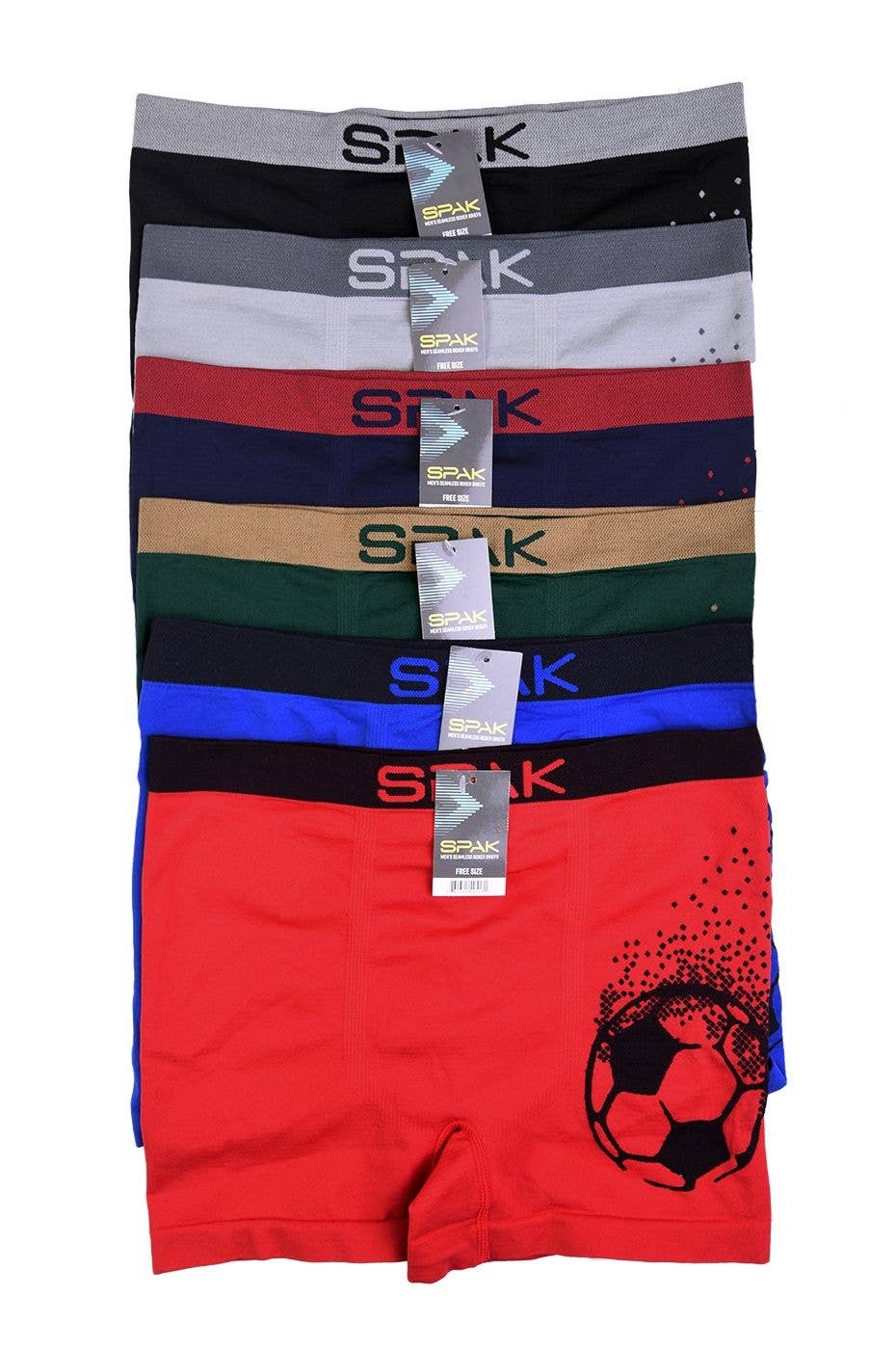 Lingerie Mart - Wholesale Underwear - Men's - Spak Men’s Seamless Boxer Briefs MSP0151