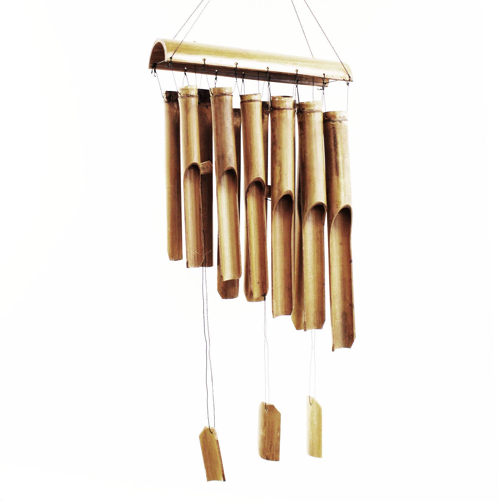 AW Artisan - Wholesale Wind Chime - Bamboo bell - Natural finish - 12 large tubes1