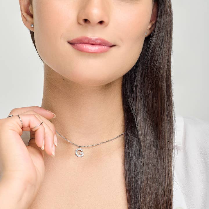 LETTERA Silver Choker Necklace for wholesale by Stellazeta