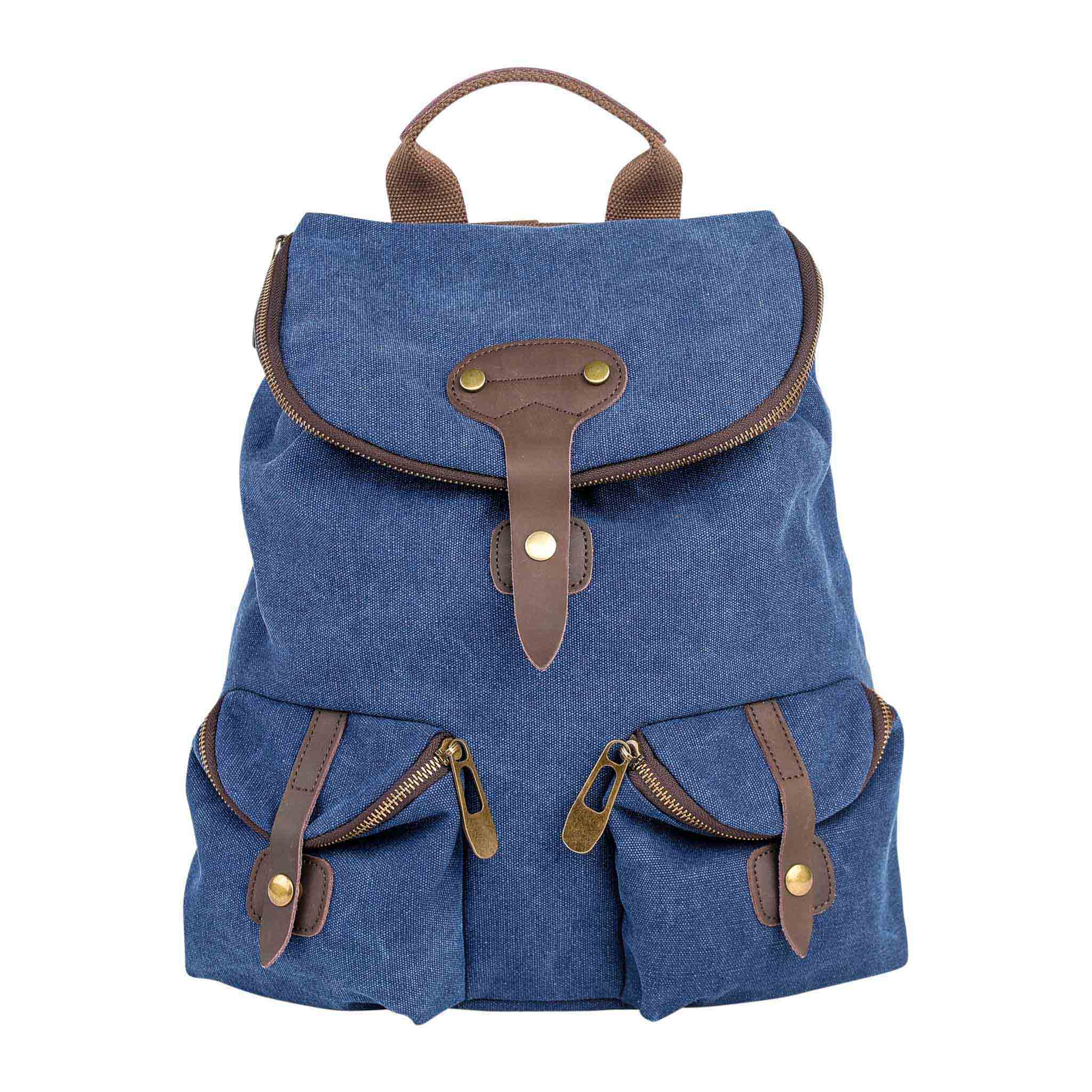 ZEDE PARIS - Wholesale Backpack - Women's - SAINT-PAUL - Canvas and leather backpack2