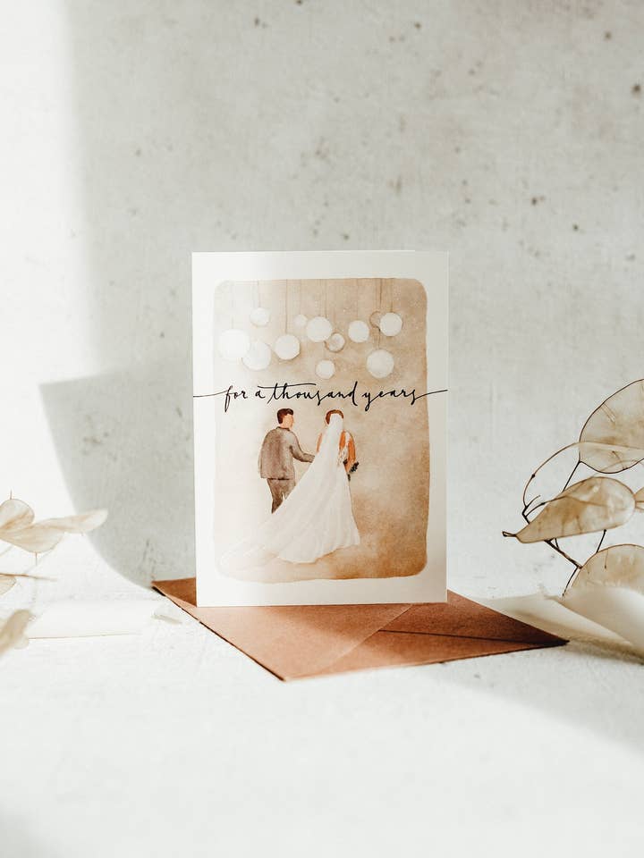 Boho trouwkaart voor wholesale door Linda Mundo