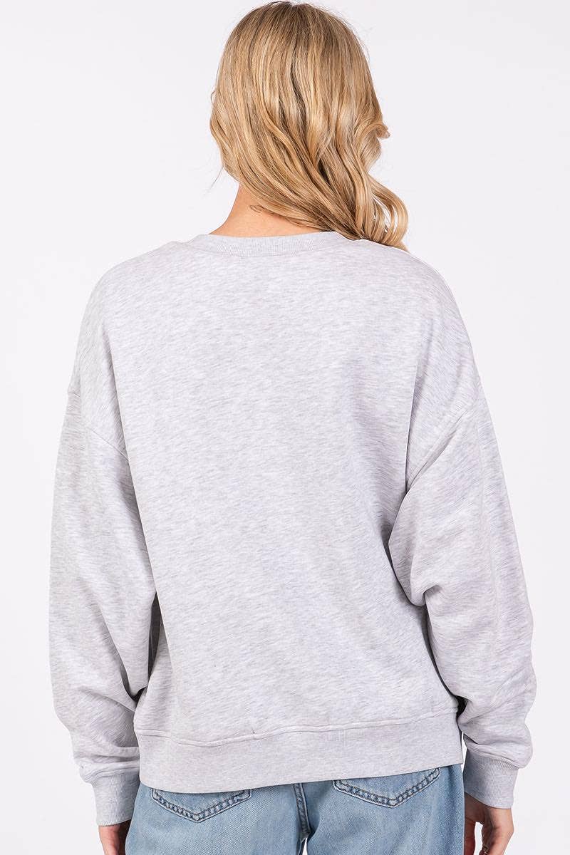 Zutter - Wholesale Graphic Sweatshirt - Women's - Caviar Cowboy Vintage Graphic L/S Relaxed Fleece Sweatshirts5