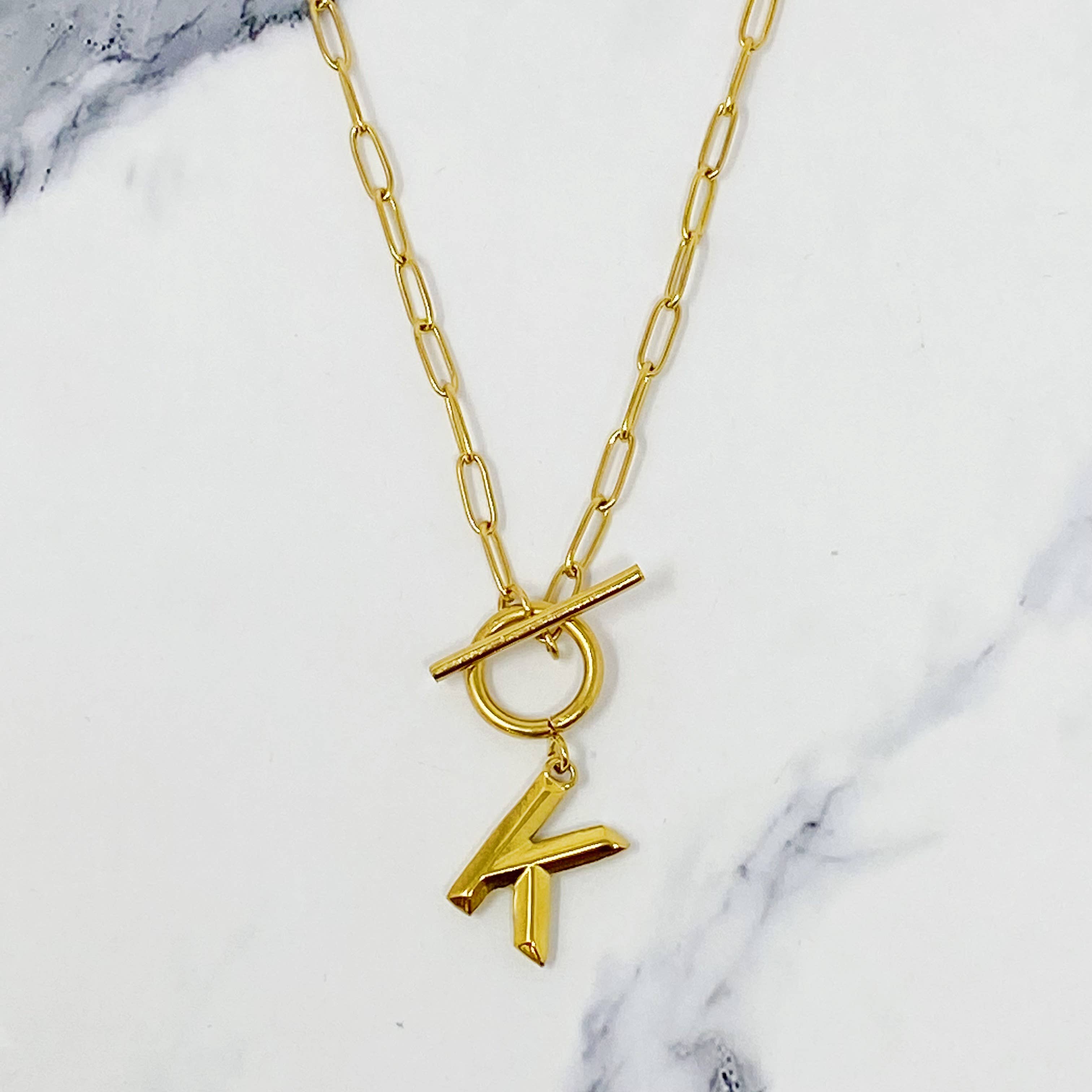 Ellison+Young - Wholesale Pendant/Charm Necklace - Modern Classic Initial Necklace7