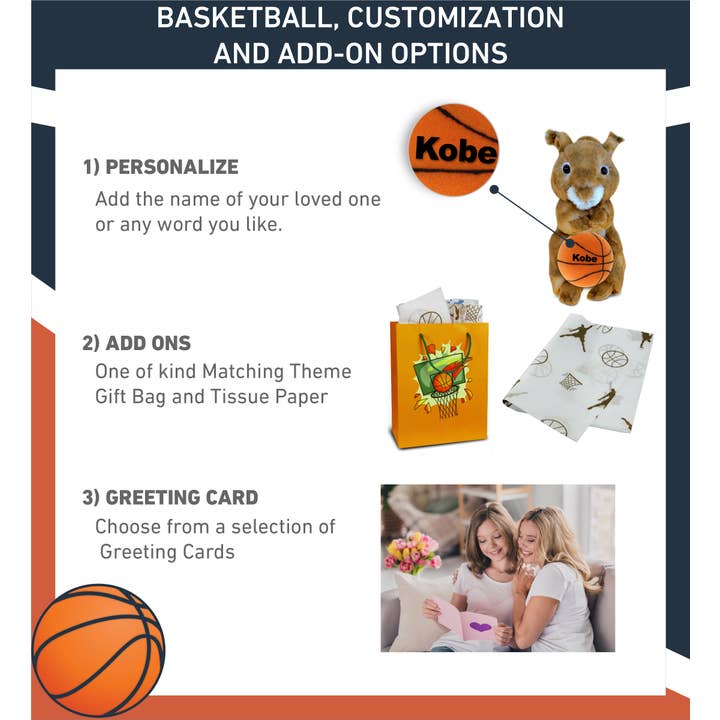 Cota Global - Wholesale Stuffed/Plush Toy - Kids & Baby - Plush Basketball - Super Soft Plush - Squirrel1