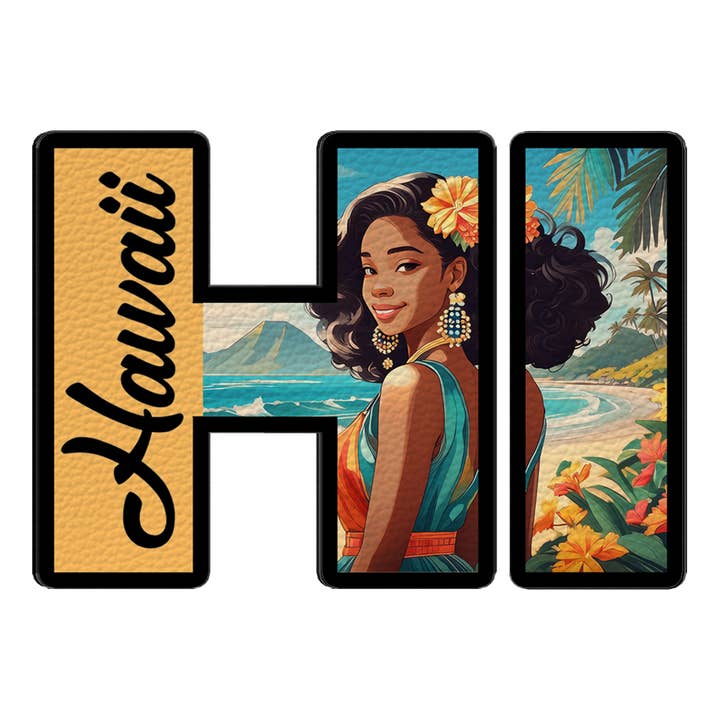 Faux Leather State Sticker #36 for wholesale by Stick‘emUp 4Lyfe