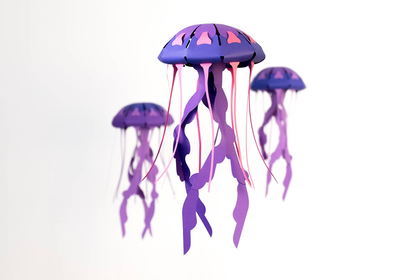 Today is Art Day - Wholesale DIY Craft Kit - Jellyfish - 3D Paper Figure by Plego6