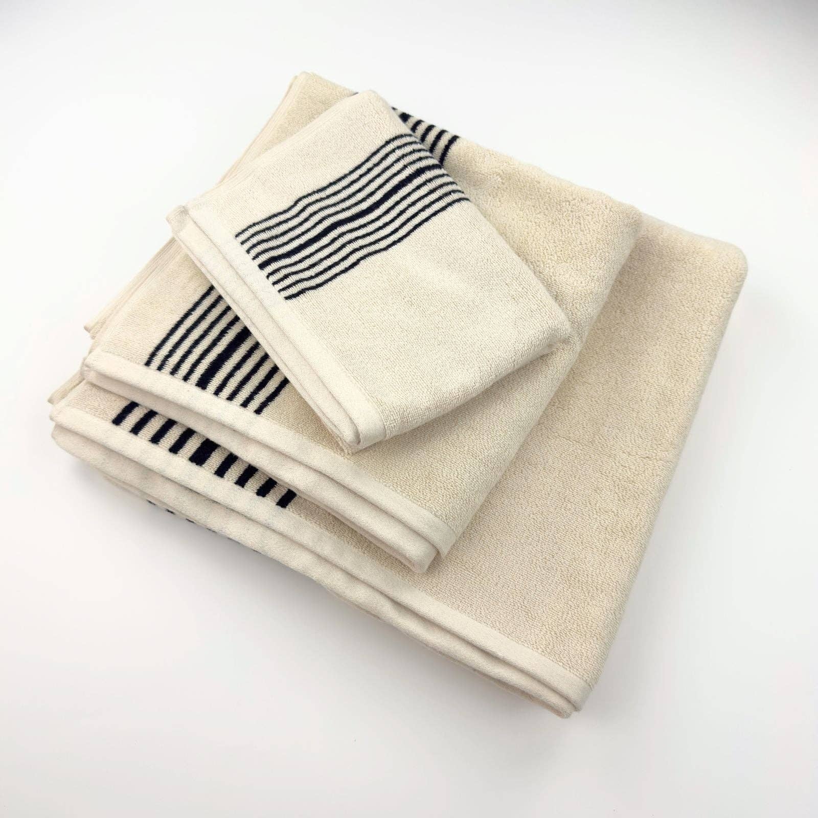 The Loomia - Wholesale Bath Towel - Melika Turkish Cotton Striped Terry Towel11