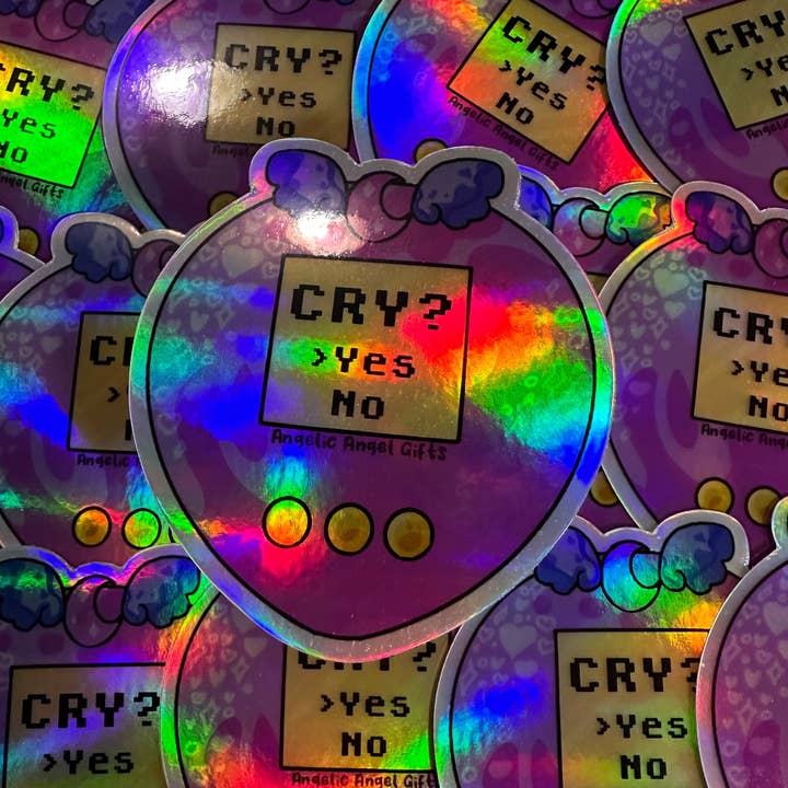 Angelic Angel Gifts - Wholesale Sticker - Retro Gamer Holographic Sticker For Water Bottle2