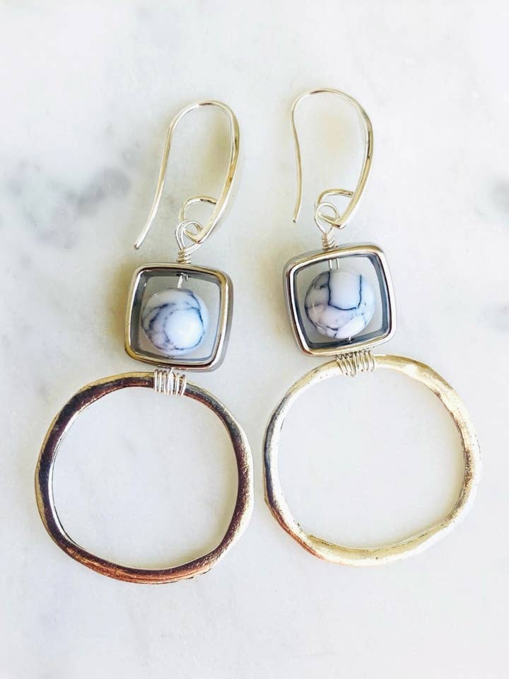 Calming Stone Earrings for wholesale by Dajana Design