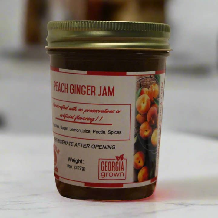 Peach Ginger Jam for wholesale by Double L Ranch