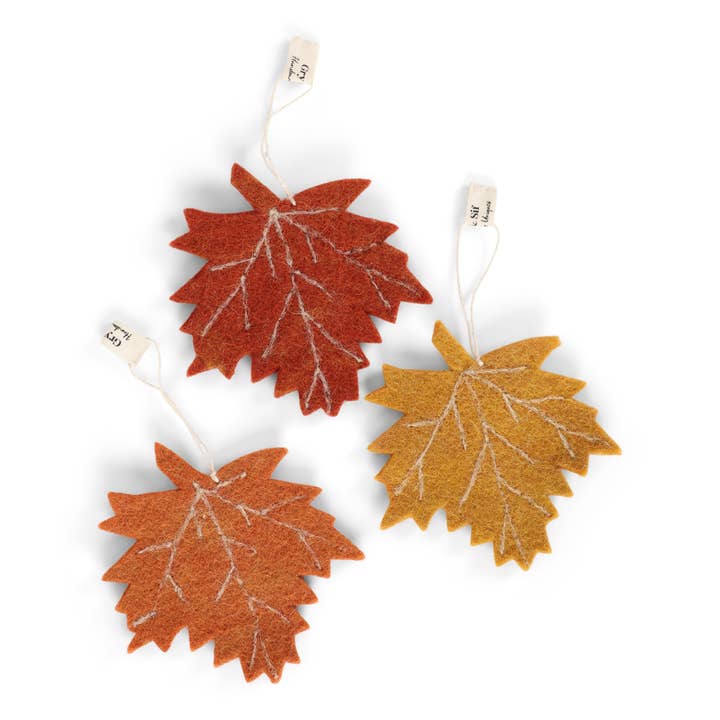Maple Leaves - Set of 3 for wholesale by Gry and Sif
