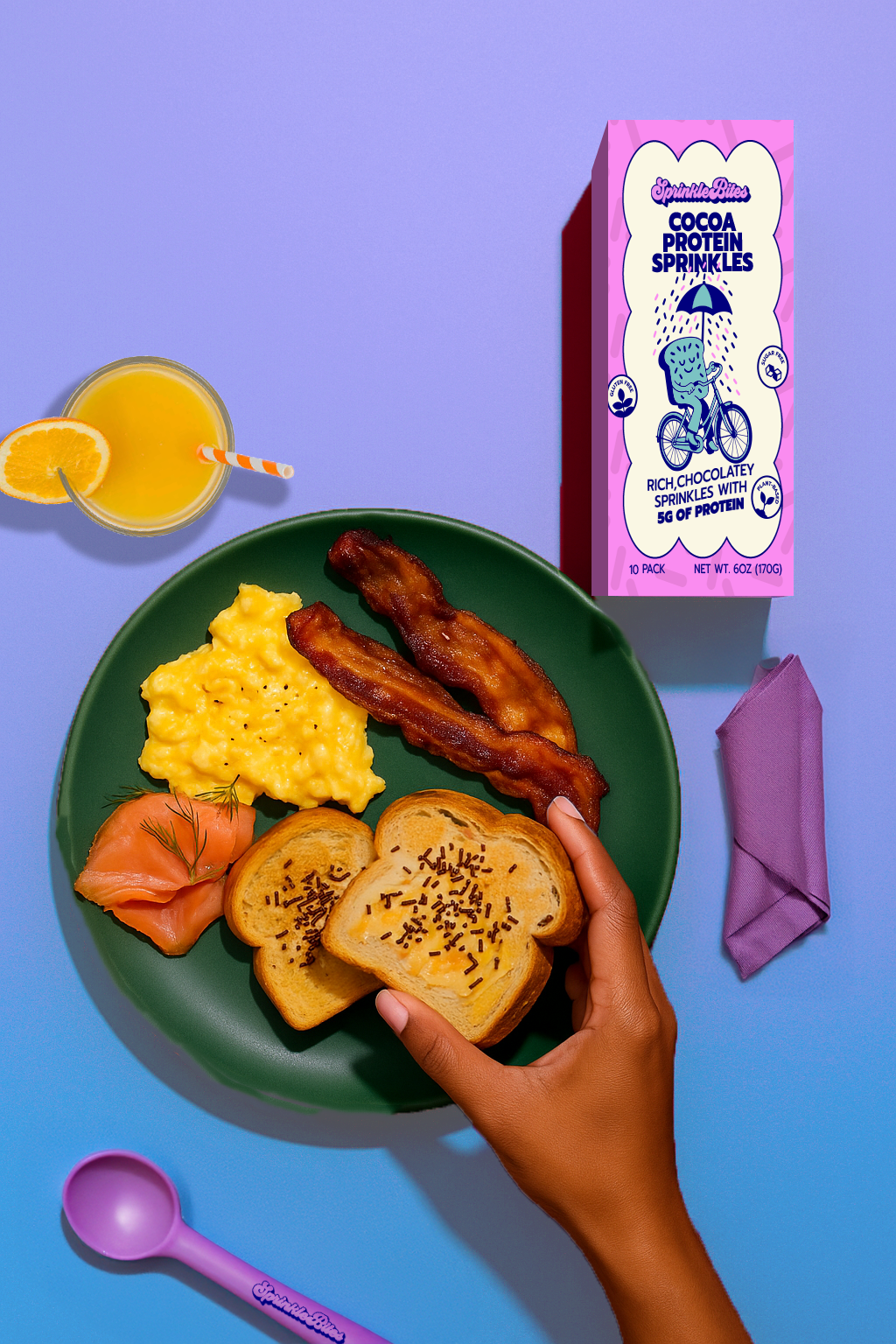 SprinkleBites - Wholesale Protein/Superfood Powder - Cocoa Protein SprinkleBites™ (10-Pack)2