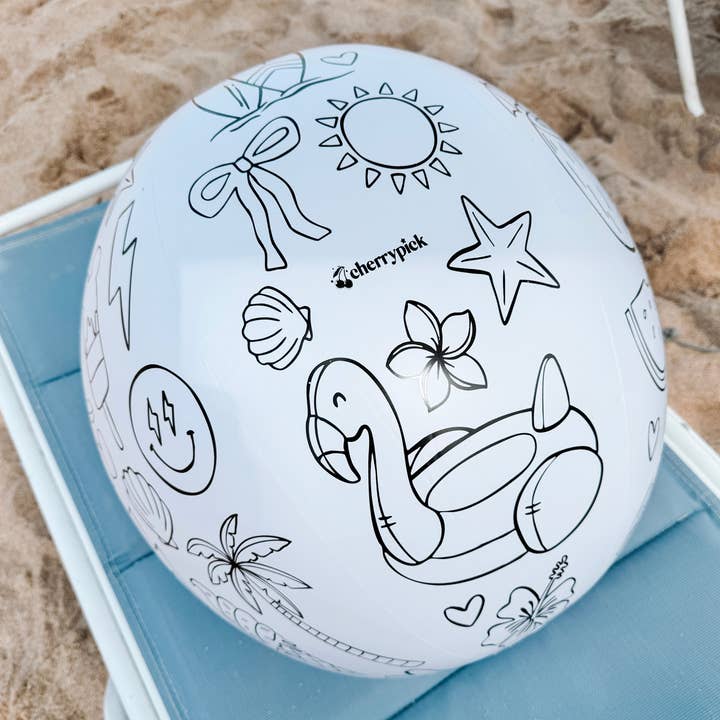 Design Your Own Beach Ball Kit - Summer Activity for Kids for wholesale by Cherrypick