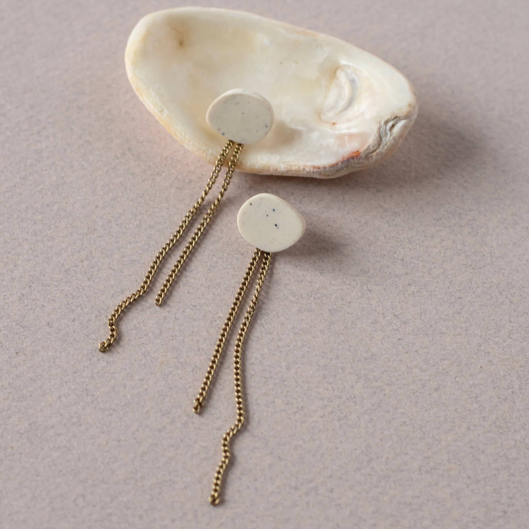 Inimini Homemade - Vendita all'ingrosso Orecchini pendenti - organico: stud + catena15