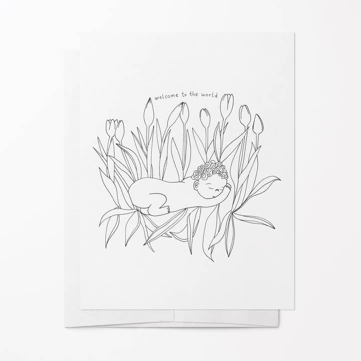 New Bloom Card for wholesale by Sow & Tarry Studio