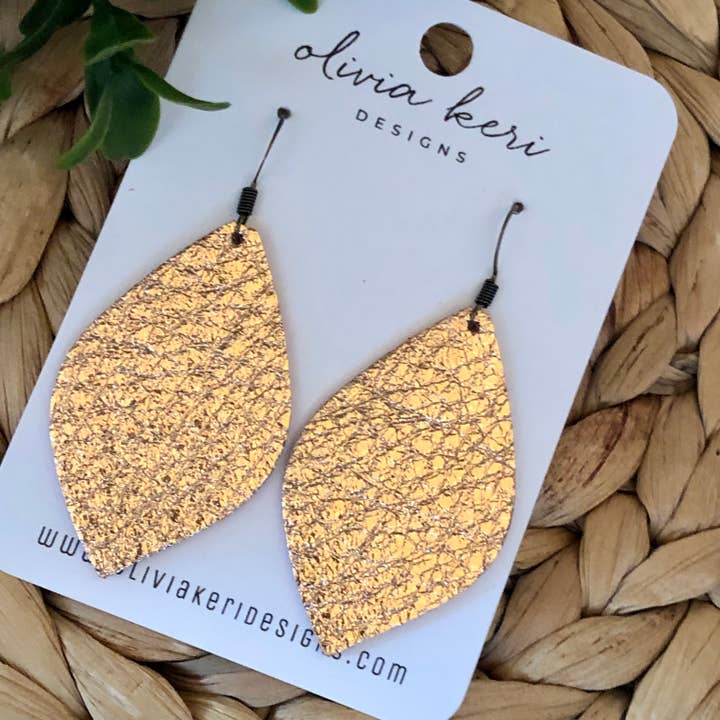 Olivia Keri Designs - Wholesale Dangle Earrings - Olivia - Shiny Rose Gold1