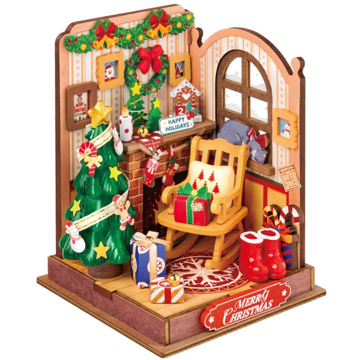 Christmas Fireplace for wholesale by Robotime