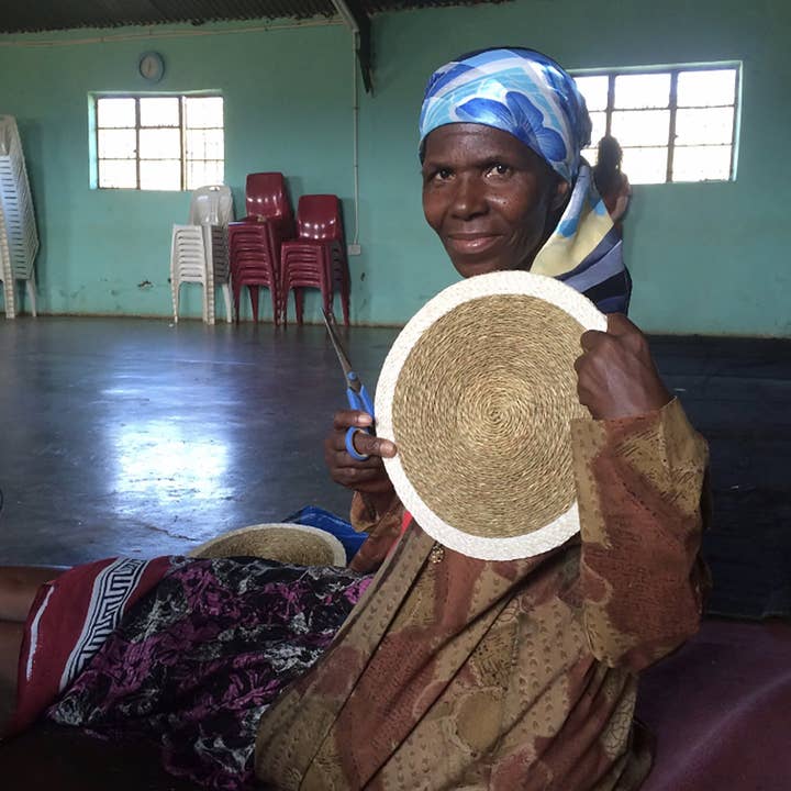 Gone Rural UK - Wholesale Placemat - Sky Blue Trim Lutindzi Grass Placemat4