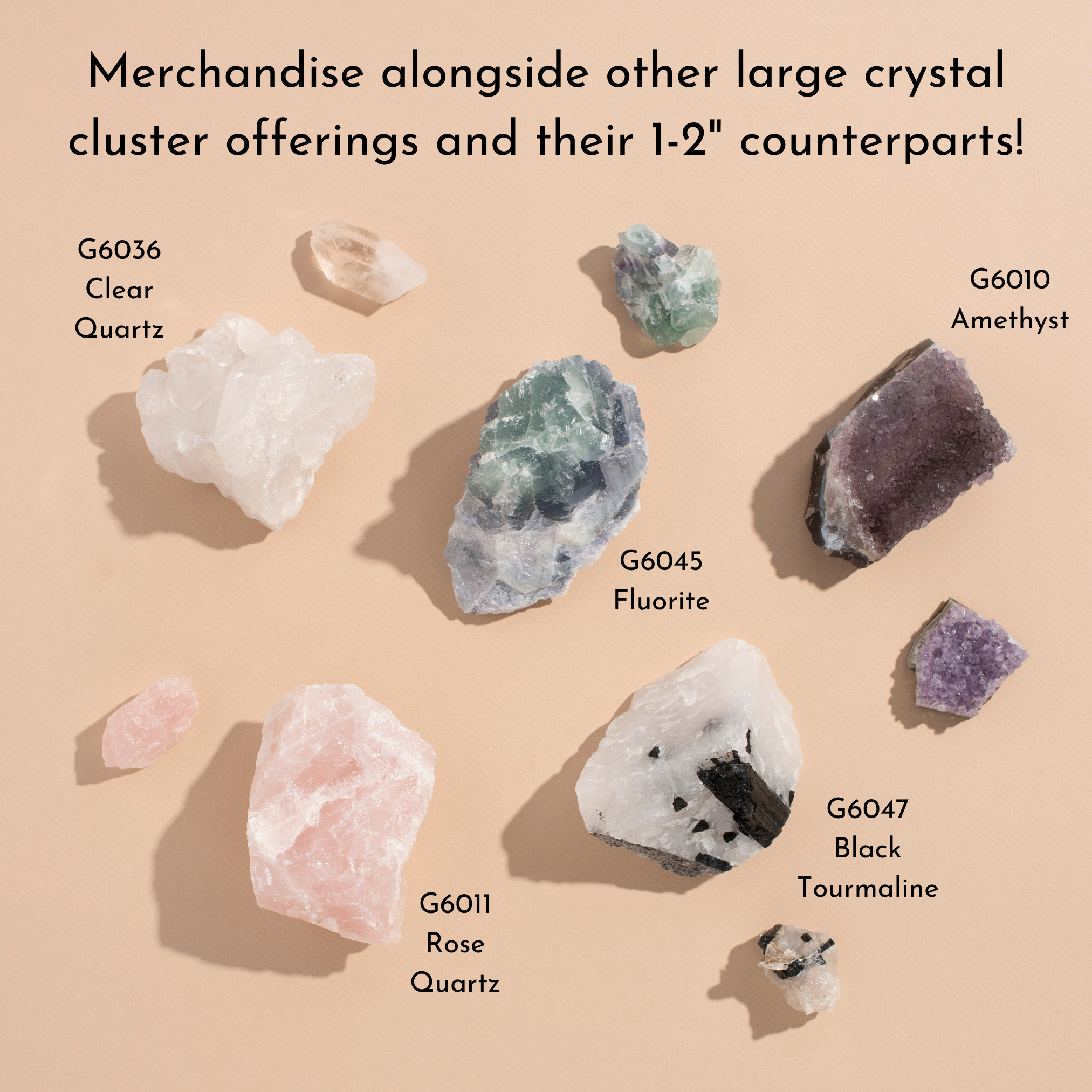 GeoCentral - Wholesale Spiritual Stone/Crystal - Amethyst Crystal Clusters (3" - 4")3