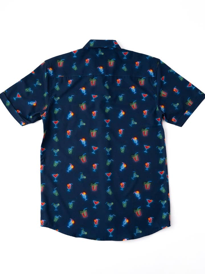 Team Cocktail - Wholesale Button Down Shirt - Unisex - Neon Cocktails Unisex Button Up Shirt5