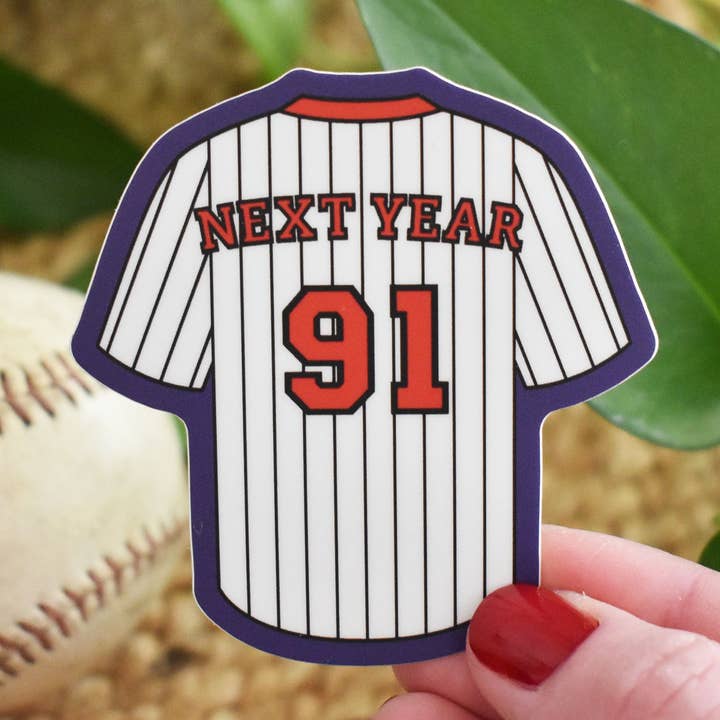 MN Baseball Next Year Sticker for wholesale by Wild North Co