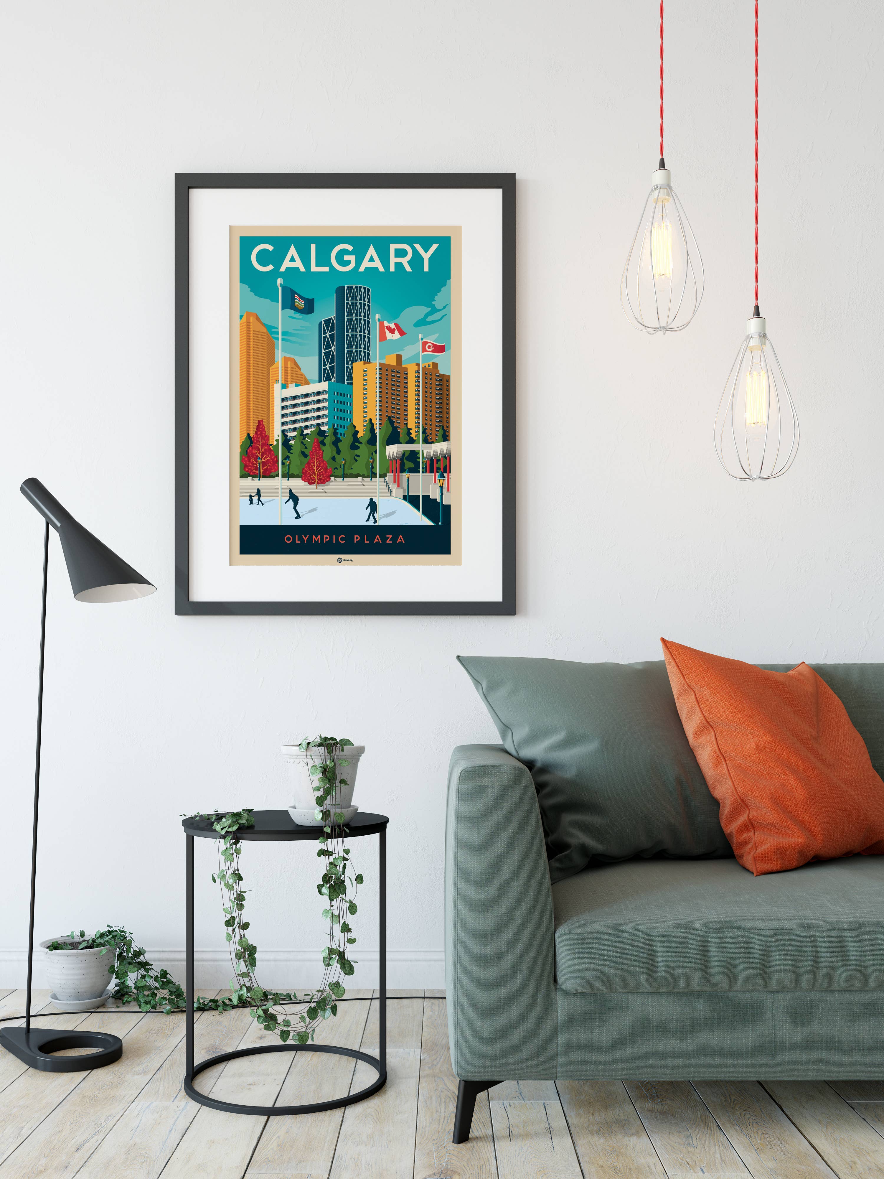 Olahoop Travel Posters - Wholesale Poster - Calgary Alberta - Canada travel poster2