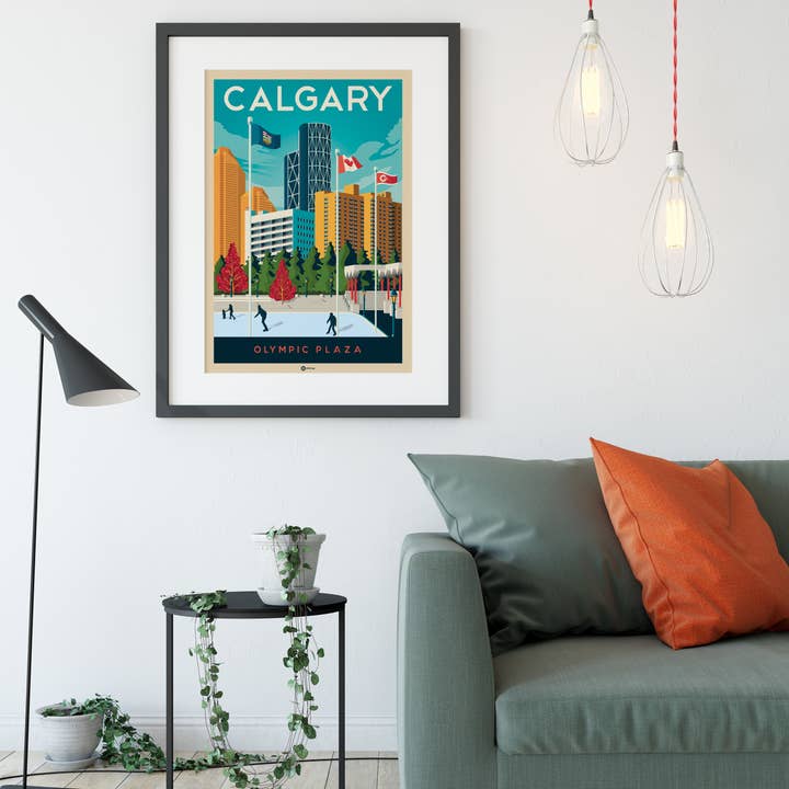 Olahoop Travel Posters - Wholesale Poster - Calgary Alberta - Canada travel poster2