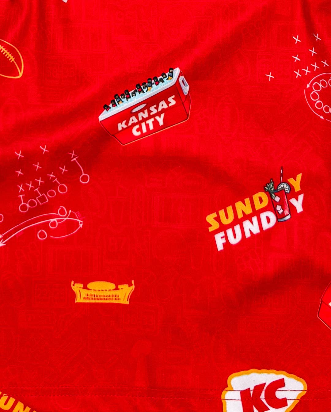 Team Cocktail - Wholesale Polo - Men's - Kansas City Tailgaters 'Sunday Funday' Mens Polo1