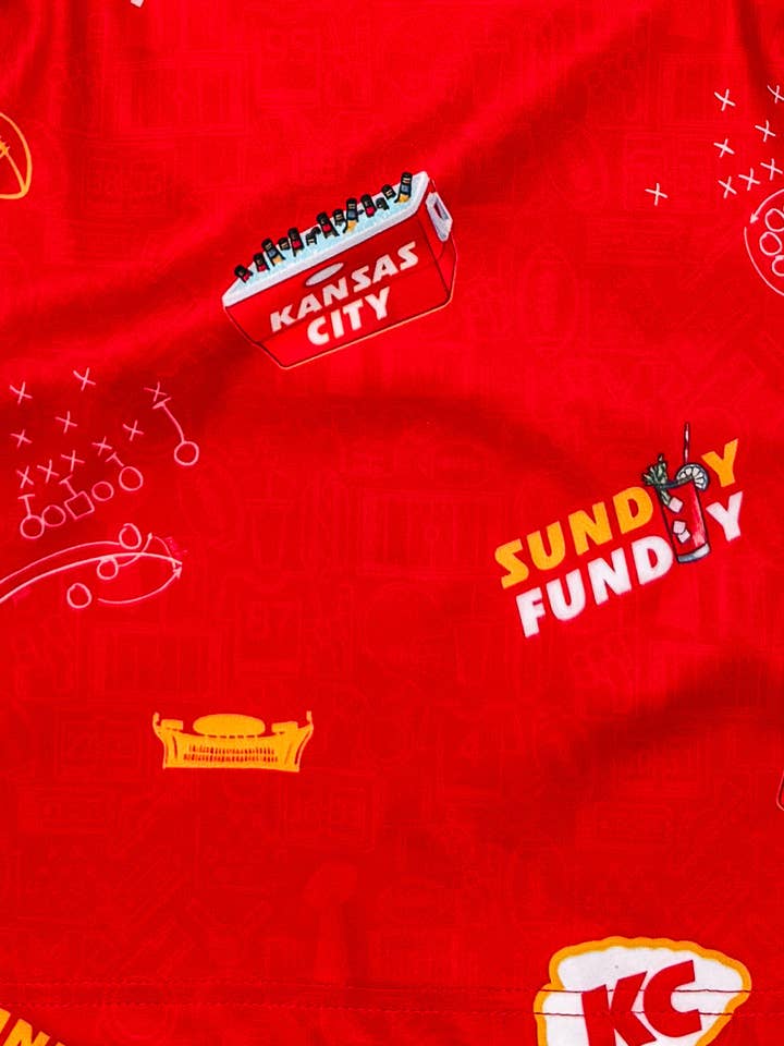 Team Cocktail - Wholesale Polo - Men's - Kansas City Tailgaters 'Sunday Funday' Mens Polo1