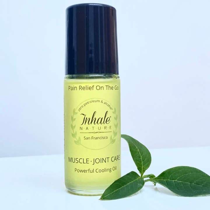 Muscle-Joint Cooling Roll-On for wholesale by Inhale Nature Organics