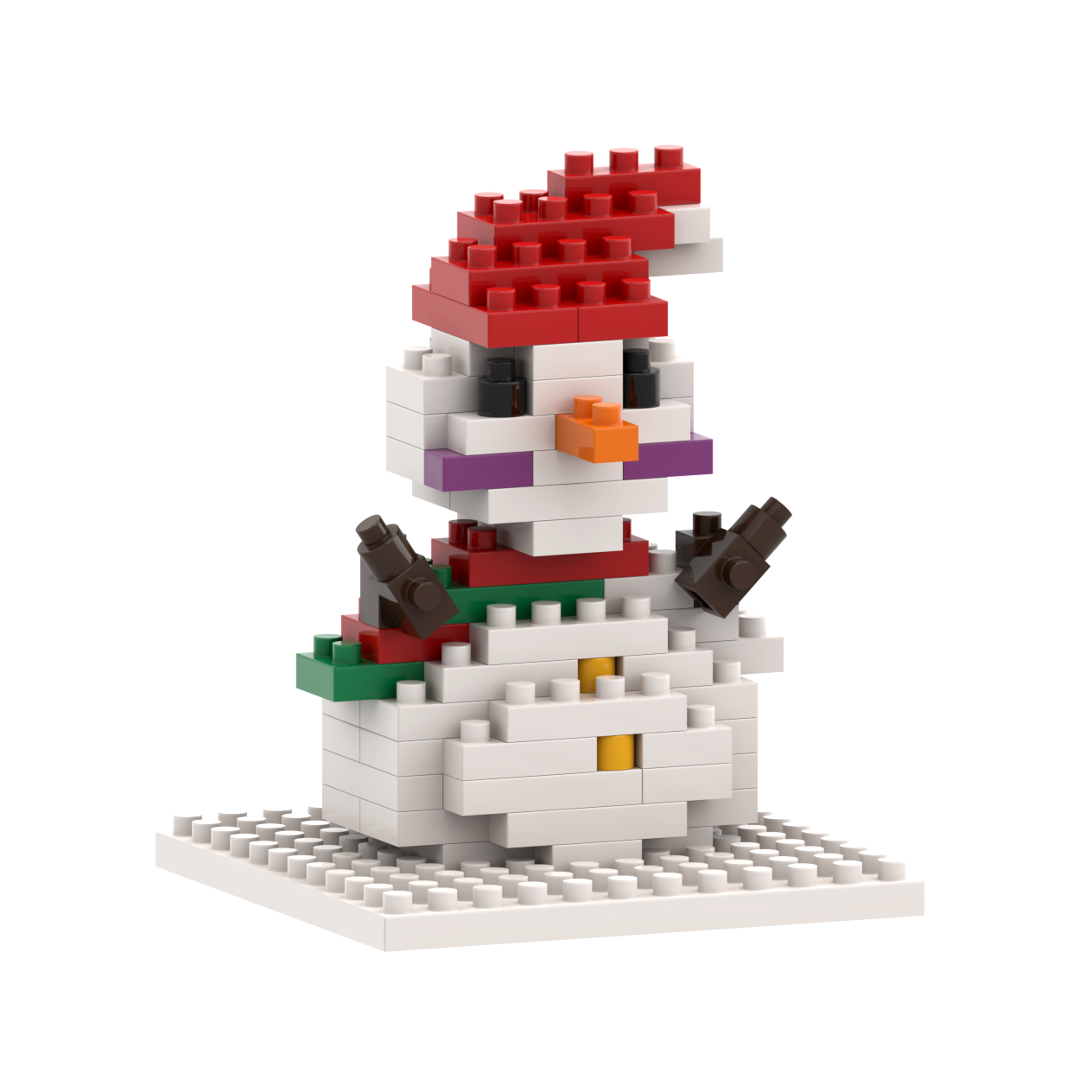 Brixies - Wholesale Build-a-Toy - Kids - BRIXIES Postcard Snowman1