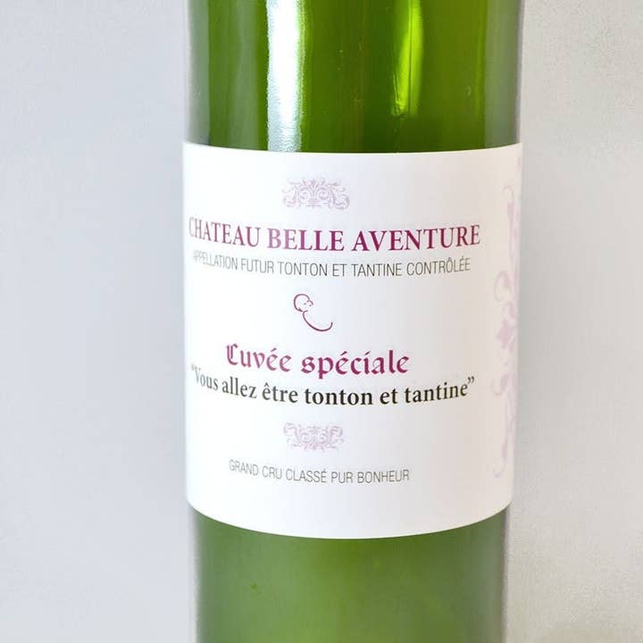 La vie en magenta - Vente Textes pour étiquette cadeau - Etiquette bouteille de vin Grand-mère