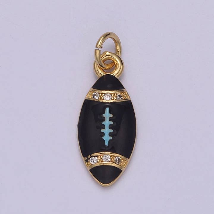 Aim Eternal - Venta al por mayor Collares con colgantes/abalorios - Mini Encanto de Fútbol de Oro Balón Deportivo Super Bola Fiesta Joyería Collar Pendiente Pulsera Fabricación N-925 - N-9281