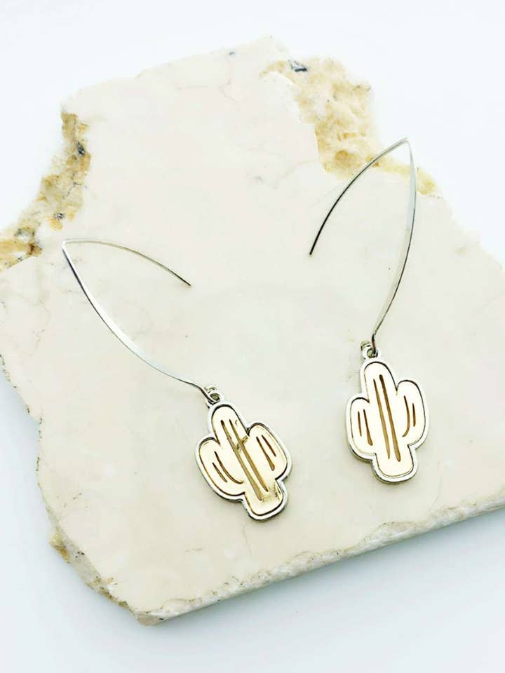 Cactus Hoop Earrings for wholesale by Été Rose