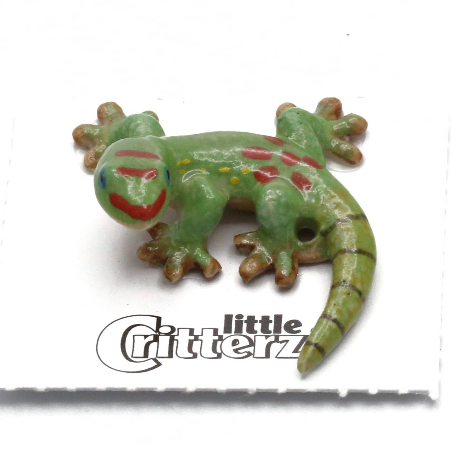 Little Critterz - Wholesale Decorative Figurine - Gold Dust Day Gecko Porcelain Miniature